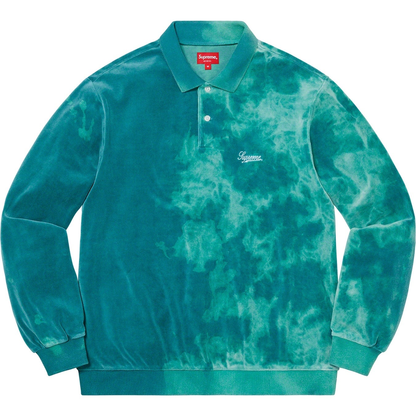 Bleached Velour L/S Polo view 4